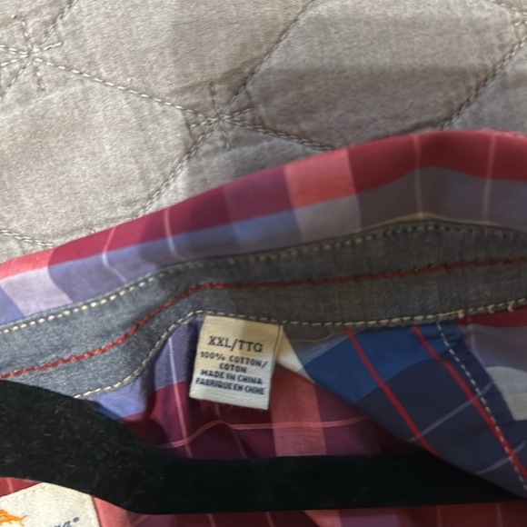 Tommy Hilfiger Men's Short Sleeve Button Down Plaid Sz XXL - Picture 9 of 10